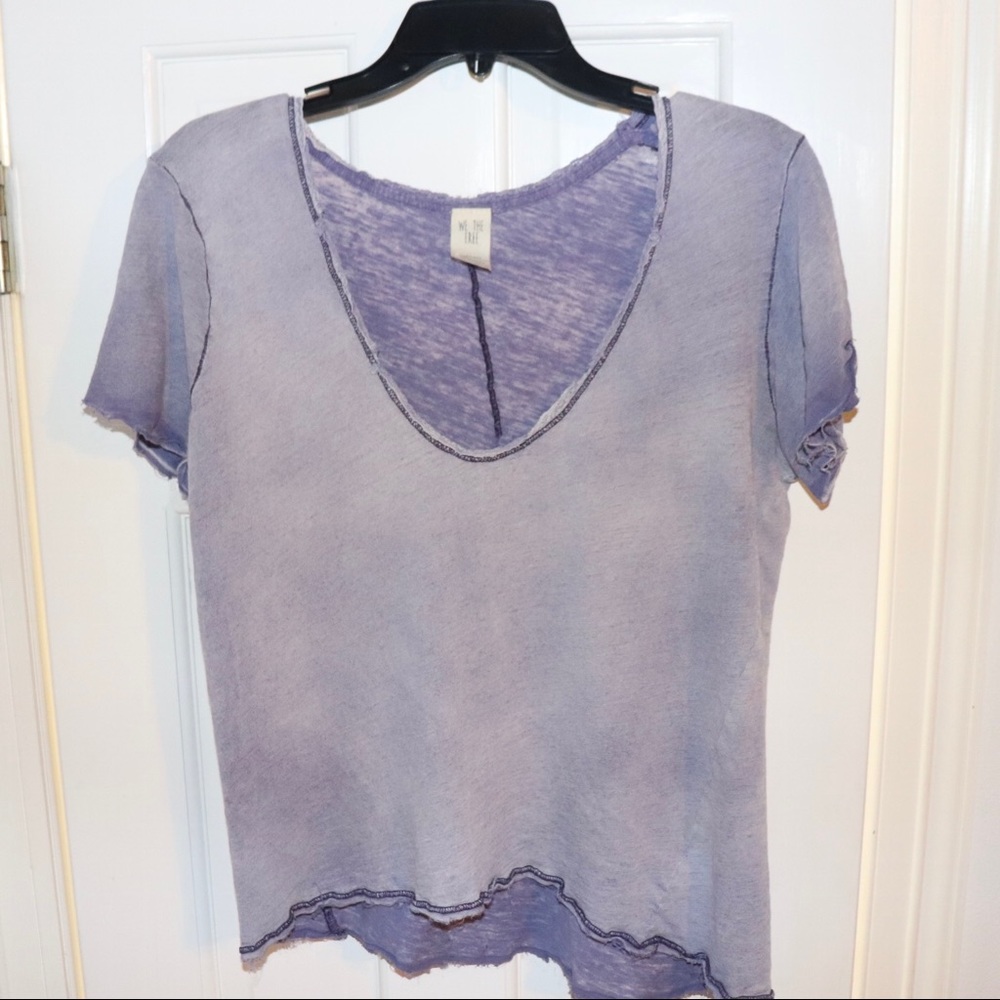 FREE PEOPLE We the Free Saturday Tee purple SIZE MEDIUM